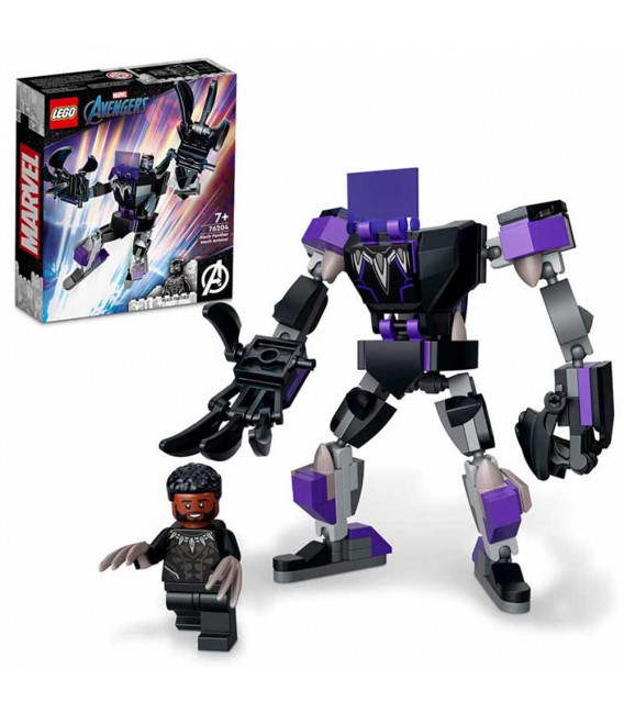 LEGO® Super Heroes 76204 Black Panther Mech Armor, Age 7+, Building Blocks, 2022 (125pcs)