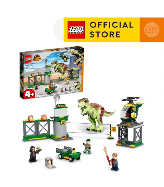 LEGO Jurassic World T. rex & Atrociraptor Dinosaur Breakout 76948 Toy Set |  Includes Minifigures, Market, and Truck | Great Gift for Kids Ages 8+