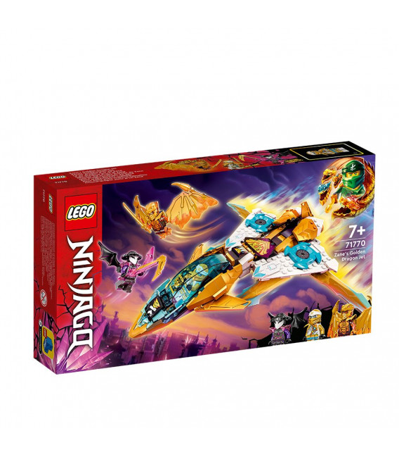 LEGO® Ninjago 71770 Zane's Golden Dragon Jet, Age 7+, Building Blocks, 2022 (258pcs)
