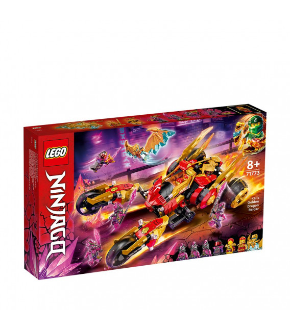 LEGO® Ninjago 71773 Kais Golden Dragon Raider, Age 8+, Building Blocks, 2022 (624pcs)