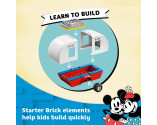 LEGO® Mickey and Friends 10777 Mickey Mouse and Minnie Mouse's Camping, Age 4+, Building Blocks, 2022 (103pcs)