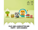 LEGO® DUPLO 10977 My First Puppy & Kitten With Sounds, Age 1½+, Building Blocks, 2022 (22pcs)