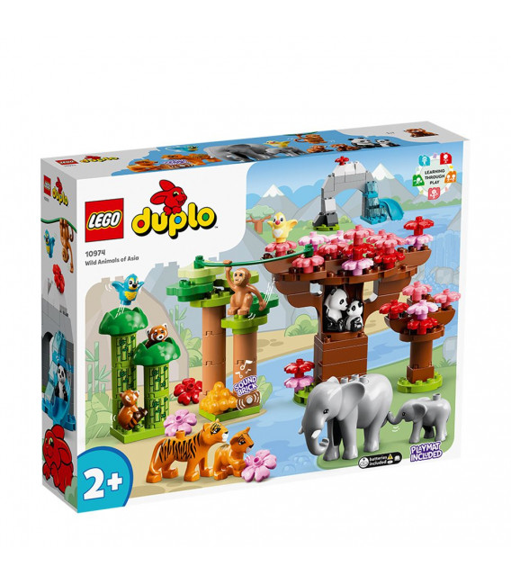 LEGO® DUPLO 10974 Wild Animals of Asia, Age 2+, Building Blocks, 2022 (117pcs)