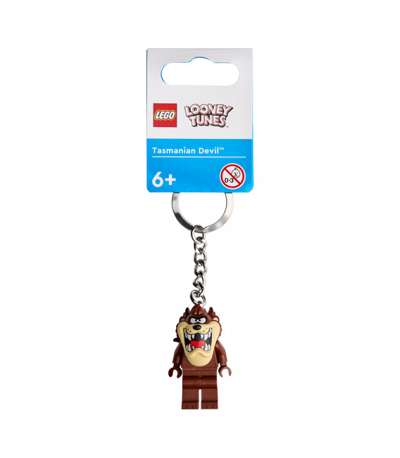 LEGO® LEL Looney Tunes 854156 Tasmanian Devil Key Chain, Age 6+, Accessories, 2022 (1pc)
