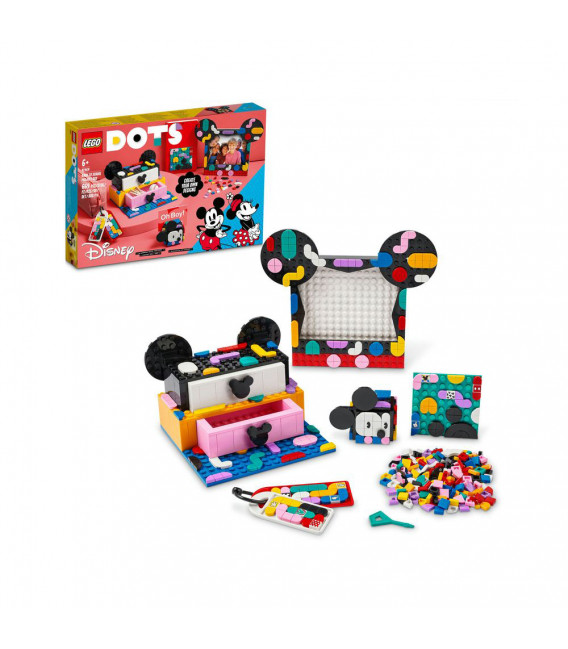 LEGO® DOTS 41964 Mickey Mouse & Minnie Mouse Back-to-School Project Box, Age 6+, Building Blocks, 2022 (669pcs)