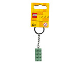 LEGO® LEL Iconic 854159 2X4 Sand Green Key Chain, Age 6+, Accessories, 2022 (1pc)