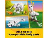 LEGO® Creator 3 in 1 31133 White Rabbit, Age 8+, Building Blocks, 2023 (258pcs)