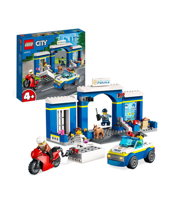 LEGO® City 60370 Police Station Chase, Age 4+, Building Blocks, 2023 (172pcs)
