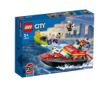 LEGO® City 60373 Fire Rescue Boat, Age 5+, Building Blocks, 2023 (144pcs)