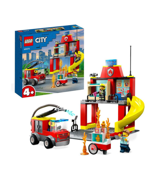 LEGO® City 60375 Fire Station and Fire Truck, Age 4+, Building Blocks, 2023 (153pcs)