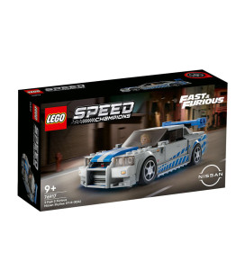 LEGO® Speed Champions 76917 2 Fast 2 Furious Nissan Skyline GT-R (R34), Age 9+, Building Blocks, 2023 (319pcs)