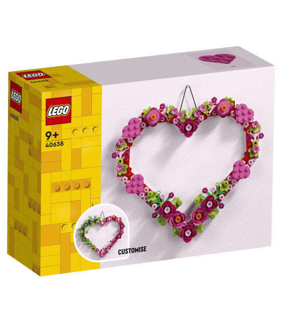 LEGO® LEL Iconic 40638 Heart Ornament, Age 9+, Building Blocks, 2023 (254pcs)
