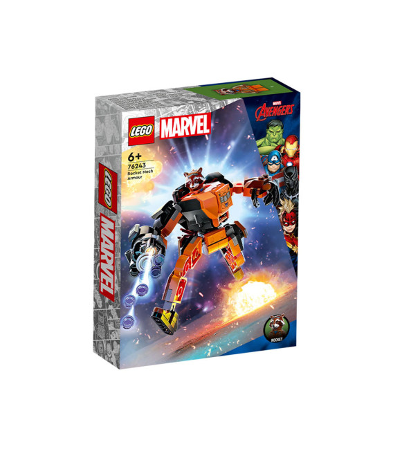 LEGO® Super Heroes 76243 Rocket Mech Armor, Age 6+, Building Blocks, 2023 (98pcs)