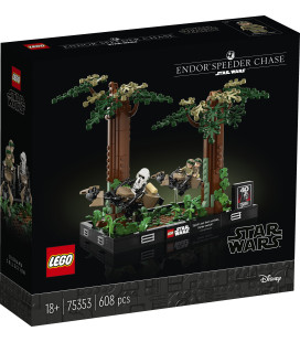 LEGO® Star Wars™ 75353 Endor™ Speeder Chase Diorama, Age 18+, Building Blocks, 2023 (608pcs)