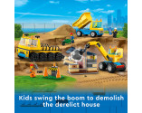 LEGO® City 60391 Construction Trucks And Wrecking Ball Crane, Age 4+, Building Blocks, 2023 (235pcs)