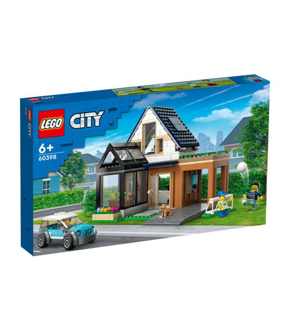 LEGO® City 60398 Family House And Electric Car, Age 6+, Building Blocks, 2023 (462pcs)