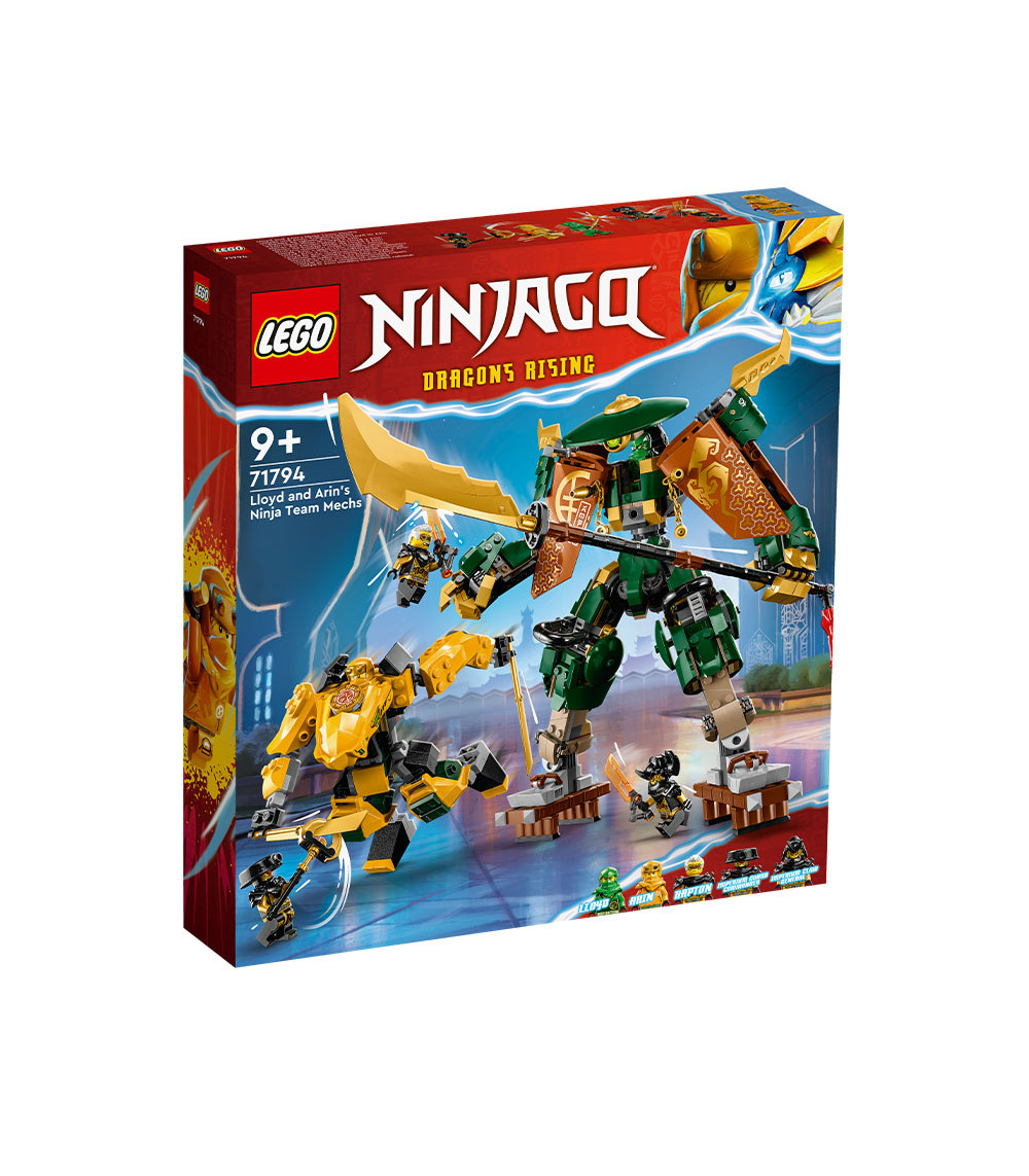 LEGO® NINJAGO 71794 LLOYD AND ARINS NINJA TEAM MECHS, AGE 8+, BUILDING  BLOCKS, 2023 (764PCS)