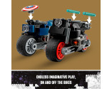 LEGO® Super Heroes 76260 Black Widow and Captain American Motorcycles, Age 6+, Building Blocks, 2023 (130pcs)
