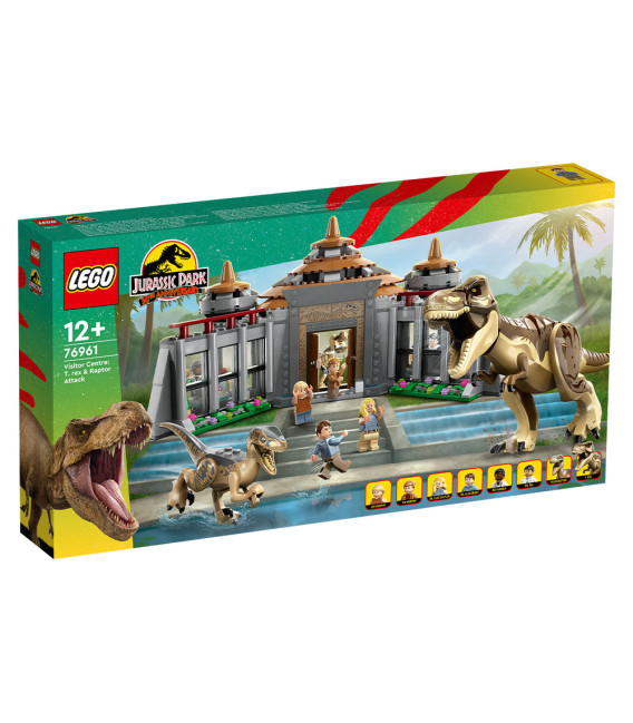 LEGO® Jurassic World 76961 Visitor Center: T. Rex & Raptor Attack, Age 12+, Building Blocks, 2023 (693pcs)