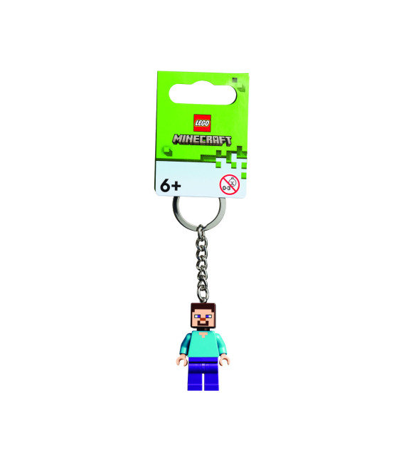 LEGO® LEL Minecraft 854243 Steve Key Chain, Age 6+, Building Blocks, 2023 (1pc)