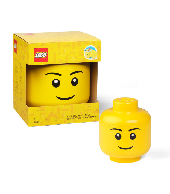LEGO® Storage Head (Large) Boy - Yellow