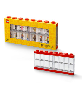 LEGO® Minifigure Display Case 16 (8 Knob) - Red