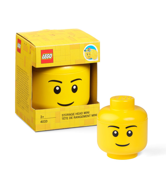 LEGO® Storage Head (Mini) Boy - Yellow
