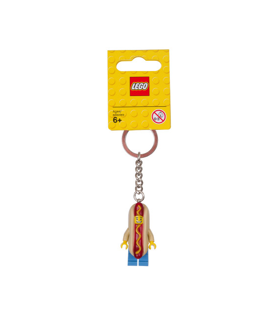 LEGO® LEL Iconic Keychain Hot Dog Guy, Age 6+, Accessories, 2016 (1pc)