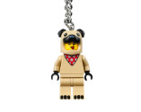 LEGO® LEL Iconic French Bulldog Guy Key Chain, Age 6+, Accessories, 2022 (1pc)