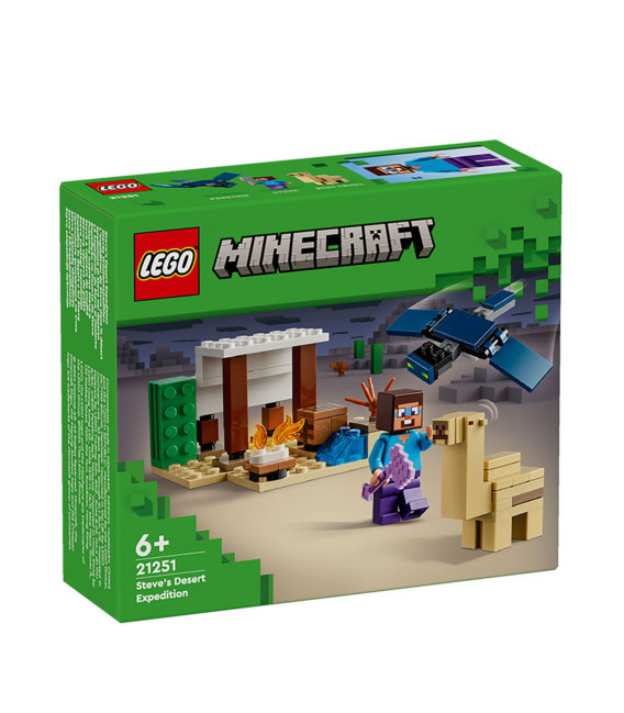 LEGO® Minecraft 21251 Steve's Desert Expedition, Age 6+, Building Blocks, 2024 (75pcs)