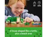 LEGO® Minecraft 21254 The Turtle Beach House, Age 8+, Building Blocks, 2024 (234pcs)