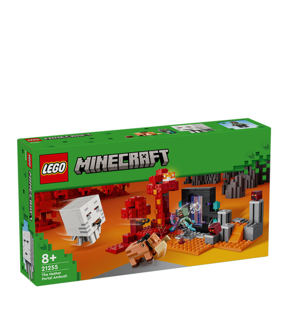LEGO® Minecraft 21255 The Nether Portal Ambush, Age 8+, Building Blocks, 2024 (352pcs)