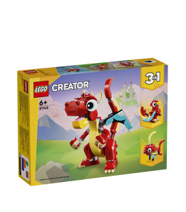 LEGO® Creator 3 in 1 31145 Red Dragon, Age 6+, Building Blocks, 2024 (149pcs)