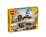 LEGO® Creator 3 in 1 31146 Flatbed Truck with Helicopter, Age 7+, Building Blocks, 2024 (270pcs)