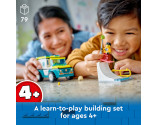 LEGO® City 60403 Emergency Ambulance and Snowboarder, Age 4+, Building Blocks, 2024 (79pcs)