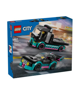 LEGO® City 60406 Race Car and Car Carrier Truck, Age 6+, Building Blocks, 2024 (328pcs)
