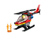 LEGO® City 60411 Fire Rescue Helicopter, Age 5+, Building Blocks, 2024 (85pcs)