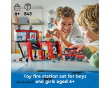 LEGO® City 60414 Fire Station with Fire Truck, Age 6+, Building Blocks, 2024 (843pcs)
