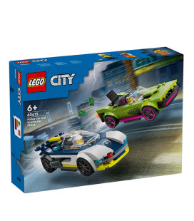 LEGO® City 60415 Police Car and Muscle Car Chase, Age 6+, Building Blocks, 2024 (213pcs)