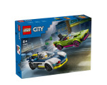 LEGO® City 60415 Police Car and Muscle Car Chase, Age 6+, Building Blocks, 2024 (213pcs)