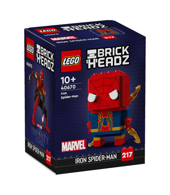 LEGO® LEL Brickheadz 40670 Iron Spider-Man, Age 10+, Building Blocks, 2024 (91pcs)