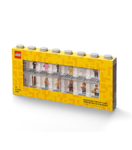 LEGO® Minifigure Display Case 16 (8 Knob) - Grey