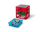 LEGO® 3-Drawer Storage Rack System - Red
