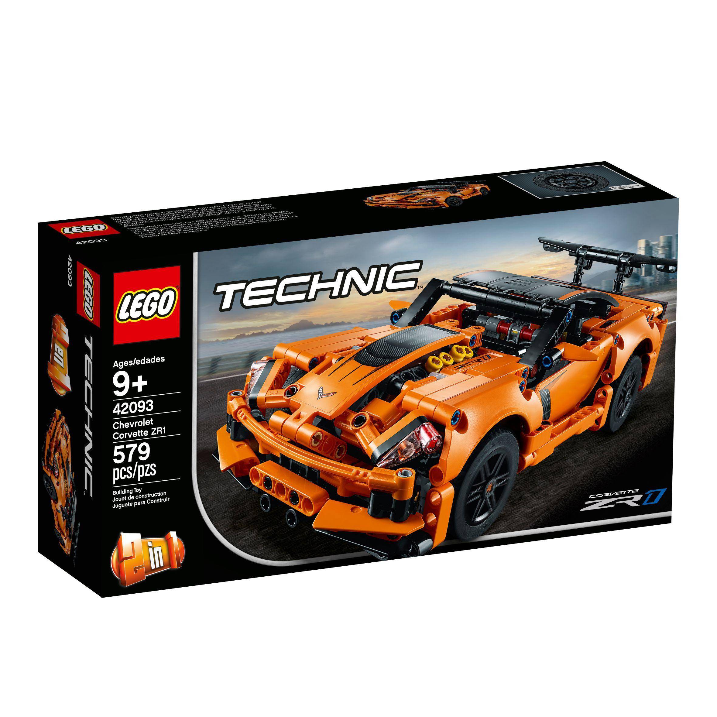 Lego Technic 42093 Chevrolet Corvette Zr1 Age 9 Building Blocks 579pcs
