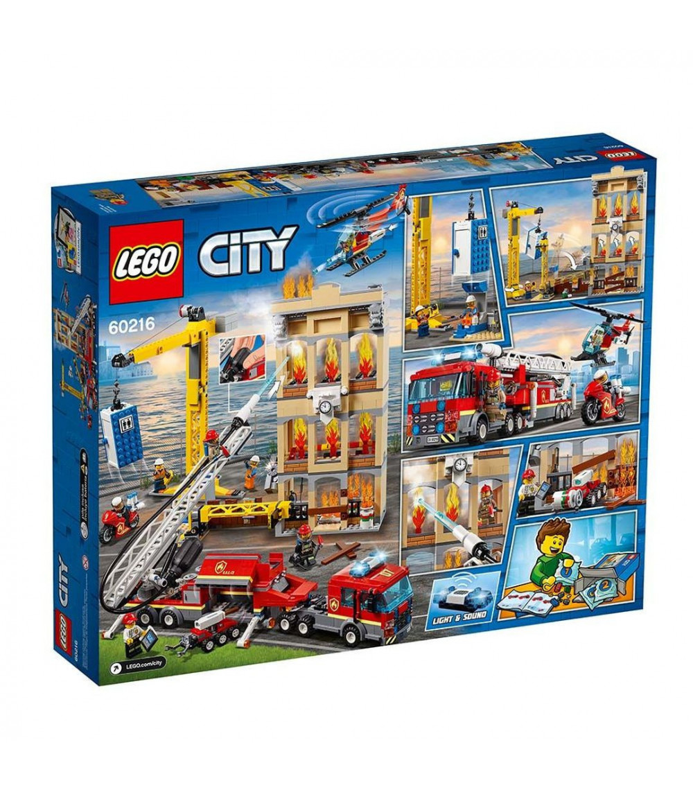 Lego City Downtown Fire Brigade Age 6 Building Blocks 943pcs