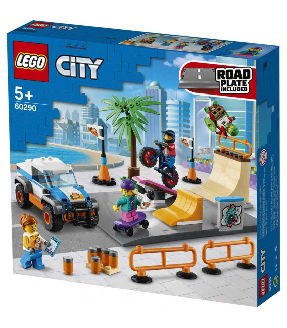 LEGO® City 60290 Skate Park, Age 5+, Building Blocks, 2021 (195pcs)
