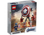 LEGO® Super Heroes 76168 Captain America Mech Armour, Age 7+, Building Blocks, 2021 (121pcs)