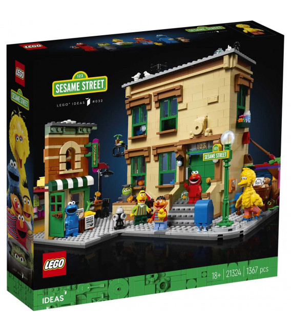 LEGO® D2C 21324 Ideas 123 Sesame Street, Age 18+, Building Blocks, 2020 (1367pcs)