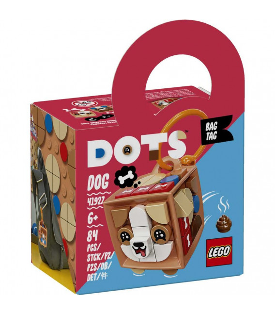 LEGO® Dots 41927 Bag Tag Dog, Age 6+, Building Blocks, 2021 (84pcs)