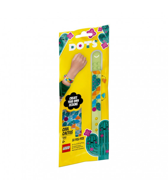 LEGO® DOTS 41922 Cool Cactus Bracelet, Age 6+, Building Blocks, 2021 (33pcs)